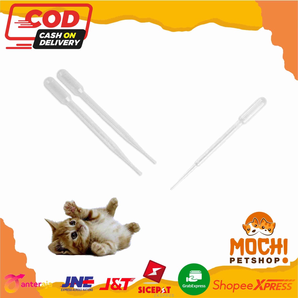 PIPET PLASTIK Kucing Anjing 3ml Pipet Sepet Spuit Spet Alat Bantu Makan Kucing Minum Obat Vitamin Su