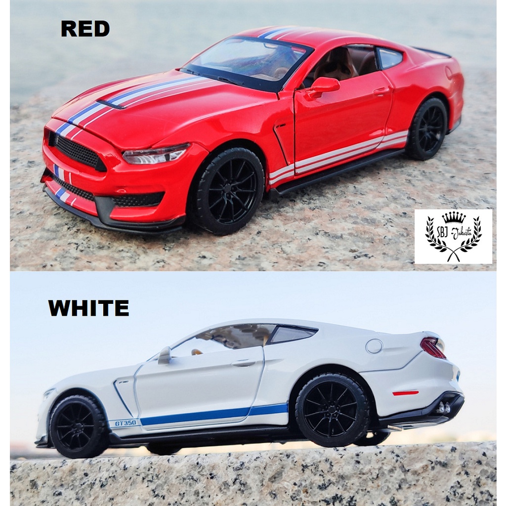 Diecast Miniatur Mobil FORD MUSTANG SHELBY GT350 Metal Collection Series 1:32