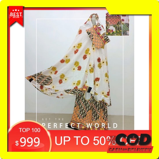 Mukena Mukenah Ibu Dewasa Siti Khadijah Fatimah Pasteleena Floraleena Original Size Jumbo Murah Adem