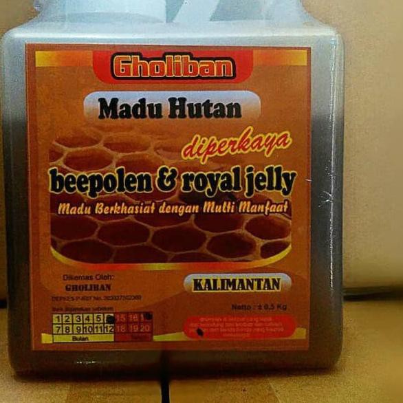 

0GF✱ Madu Kalimantan Gholiban 500gr ORIGINAL Botol Timbul Huruf Gholiban Oke Price