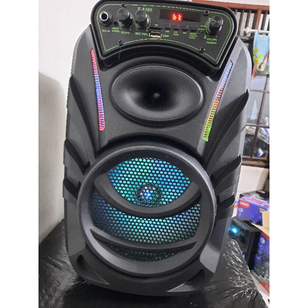 SPEAKER BLUETOOTH FLECO 8'5 INCH F-8166 BONUS DUA MIC WIRELESS KARAOKE