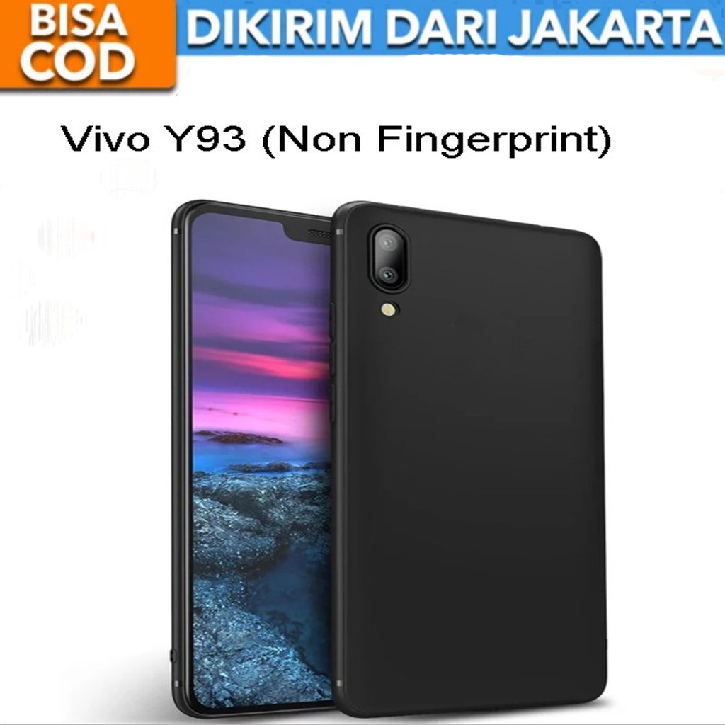 SoftCase Black Matte for Vivo Y93 (Non Fingerprint)