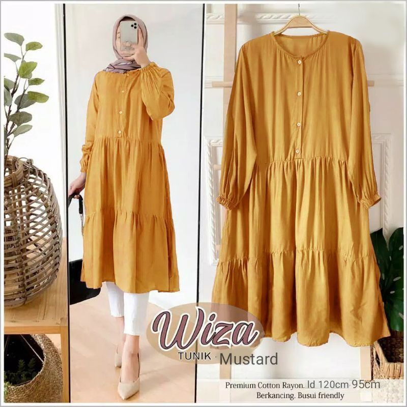 PROMO WIZA TUNIK JUMBO RAYON PREMIUM LD 100,110,120 (L, XL, XXL)