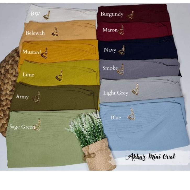 ⛄Jangan Sampai Kehabisan Jilbab Bergo Simple Daily Mini Oval 14 Ori Akbar Scraft | Discount Today | 