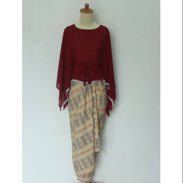 Set Rizqiana/ Cape rizqiana/ cape dan rok lilit/ set rok lilit
