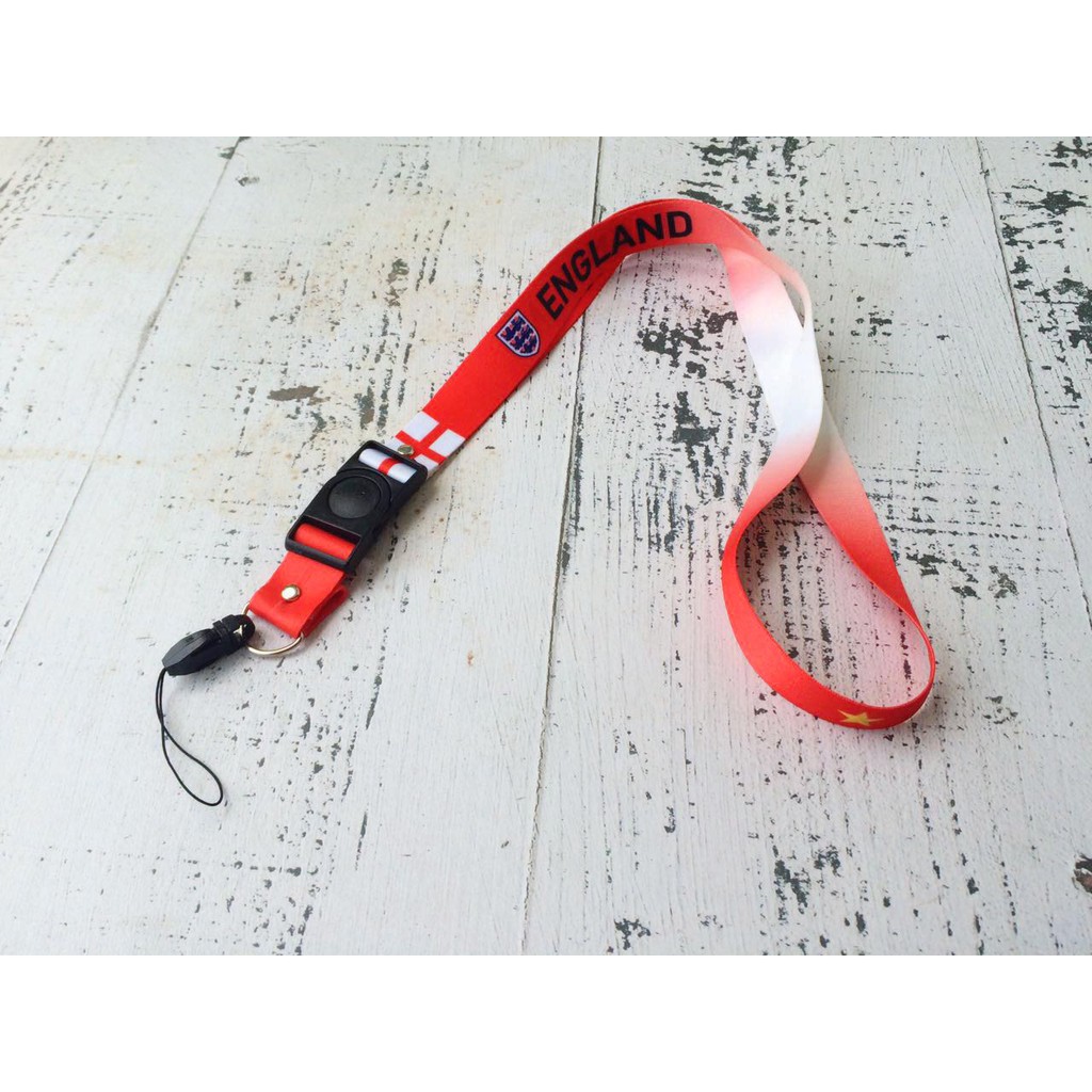 INGGRIS GANTUNGAN HP/KUNCI/TALI LANYARD ID CARD PIALA DUNIA WORLD CUP