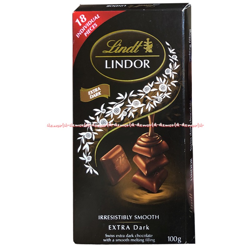 Lindt Lindor 100gr Irresitibly Smooth Extra Dark Milk Hazelnut Coklat Kacang Hazel Nut Lind Lidnt Chocolate Import