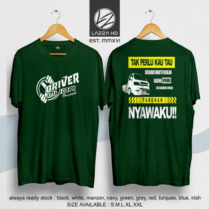 Kaos Tshirt Distro Driver Muda V Pick Up T1200ss L300 Terlaris -ESTELLA