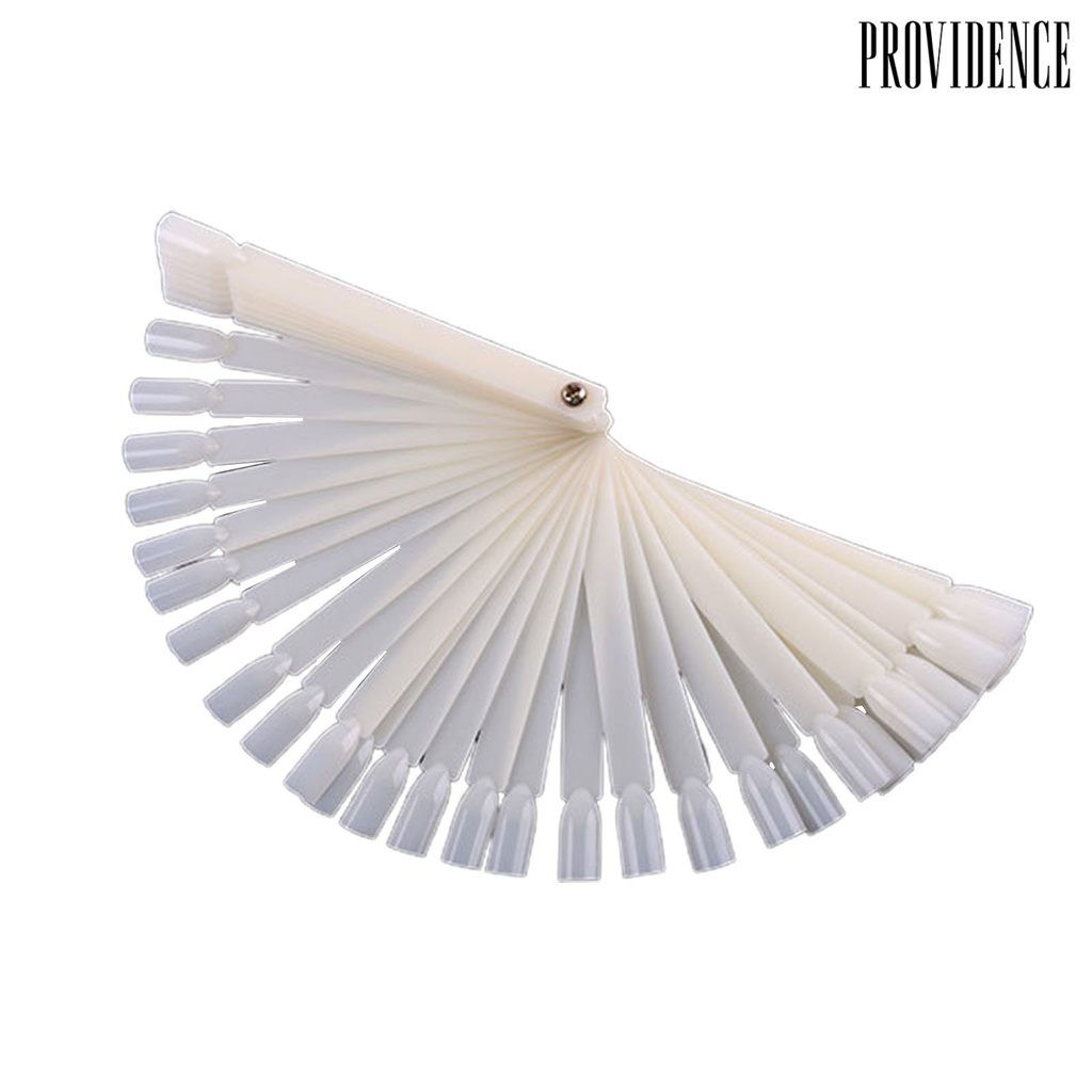 Providence 50pcs / Set Kartu Warna Transparan Reusable Untuk Nail Art / Manicure Diy