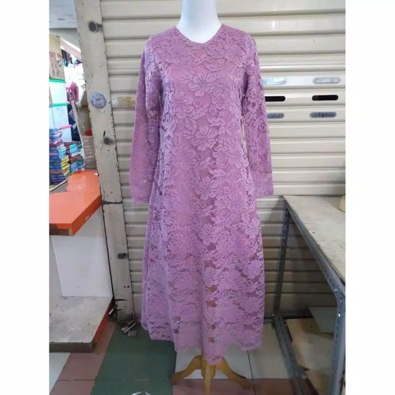 IndahKebaya | HANYA ATASAN / KEBAYA TUNIK BROKAT / KEBAYA KURUNG JUMBO / KEBAYA DRESS / KONDANGAN