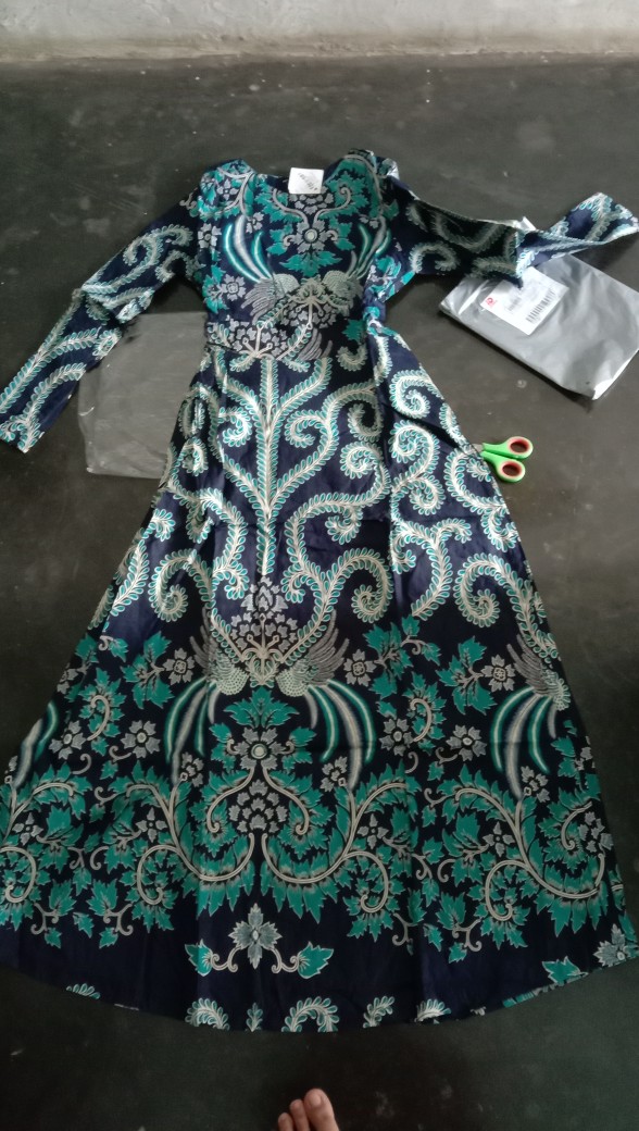 Gamis Muslim Fashion – Gamis Batik Wanita 120 -2