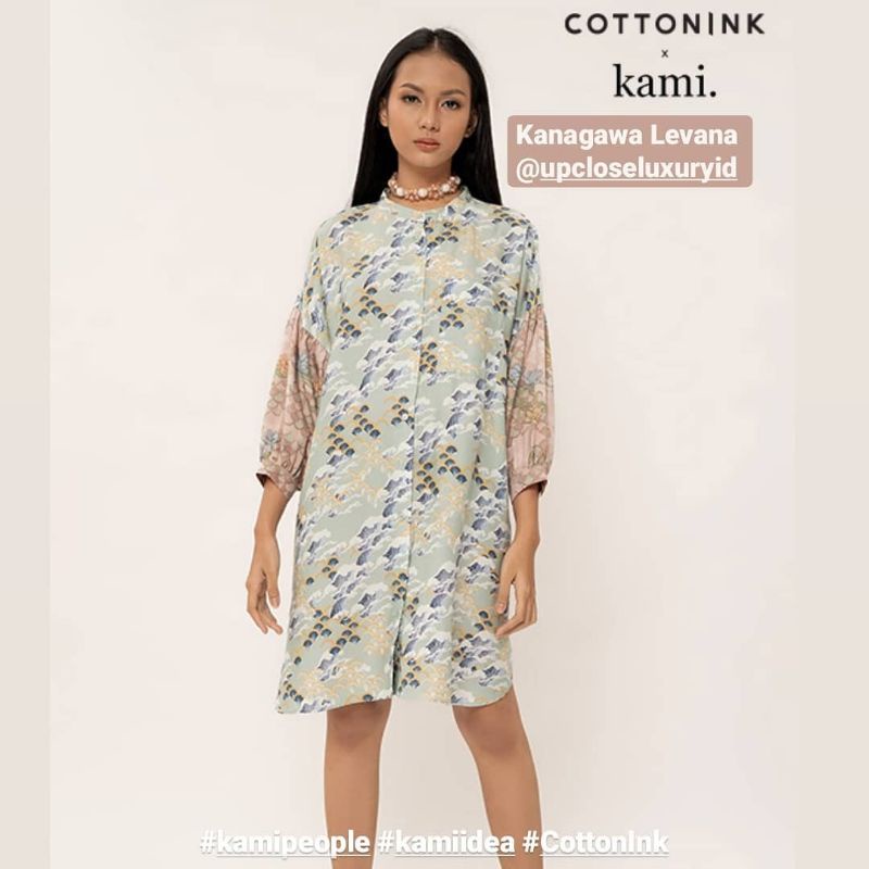 Mint Green Kanagawa Levana Kami Idea x COTTONINK