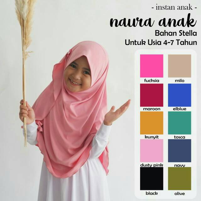 Hijab instant naura anak