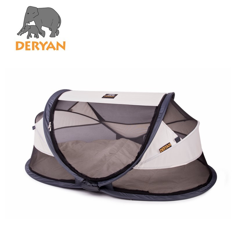 DERYAN BABY LUXE CREAM - TRAVEL SLEEPING COT BED / 136X84X62CM