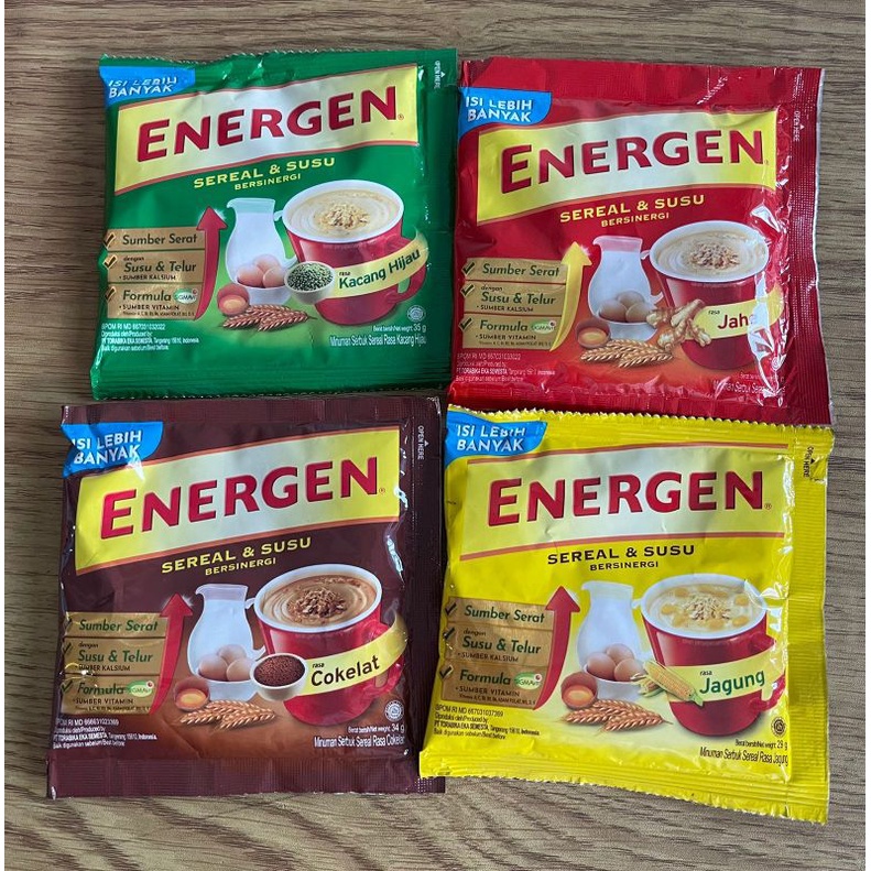 

Energen Sereal Dan Susu / Minuman Serbuk Sereal 35g