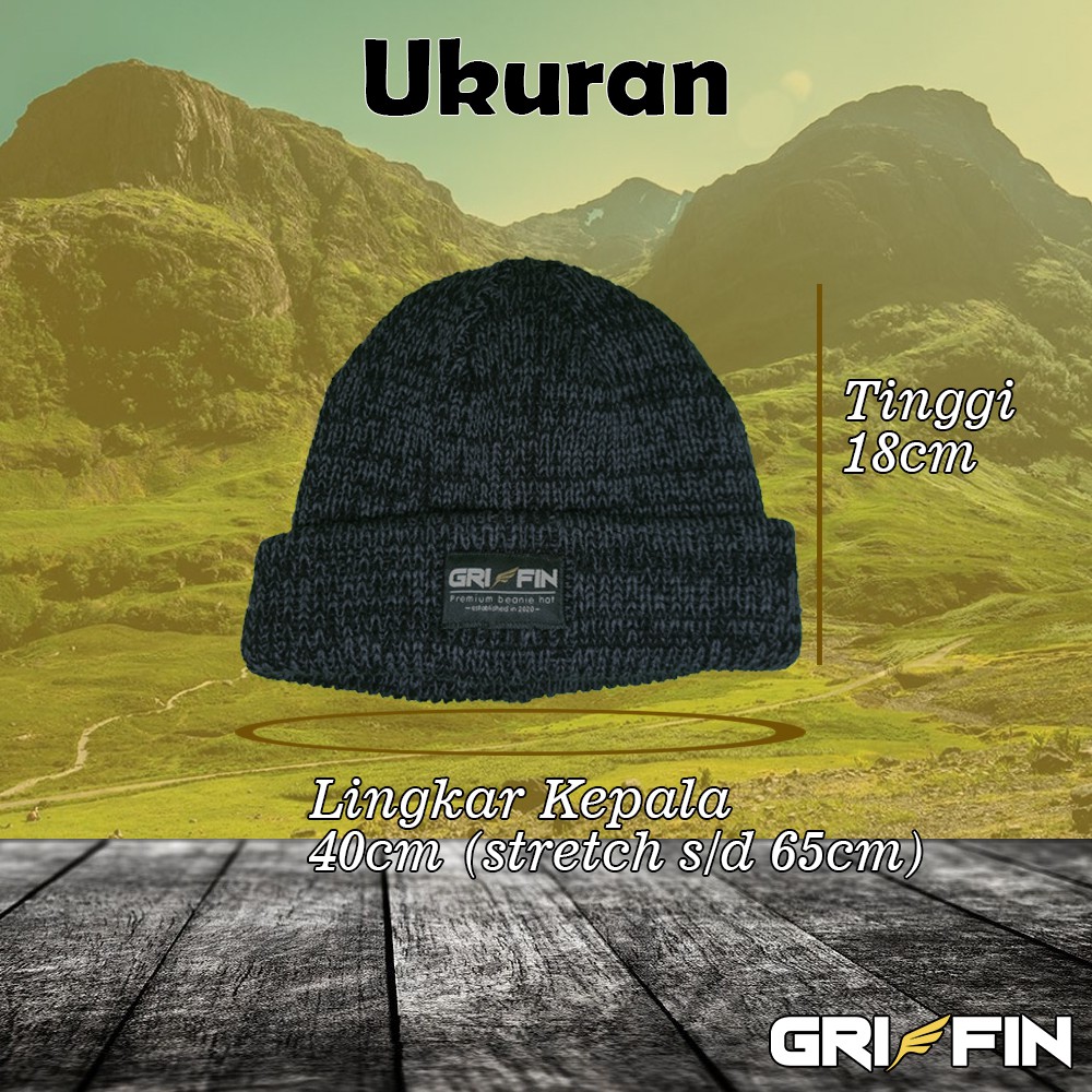 Topi Short Beanie Hat Kupluk Pria Windtwist Griffin Motif Unik Keren Limited Edition