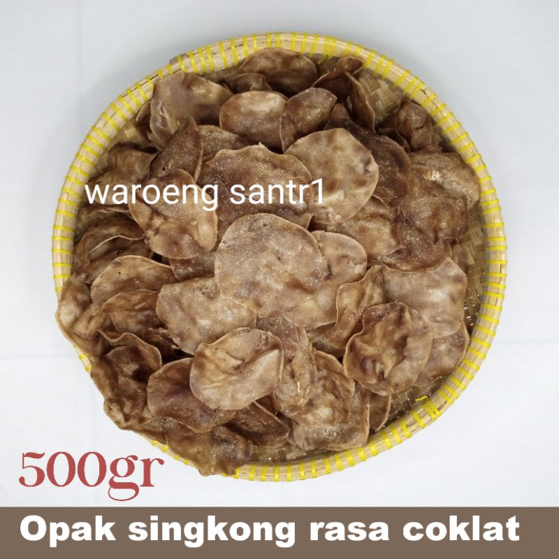 

Keripik opak singkong koin rasa coklat wonosobo mentah 500gram