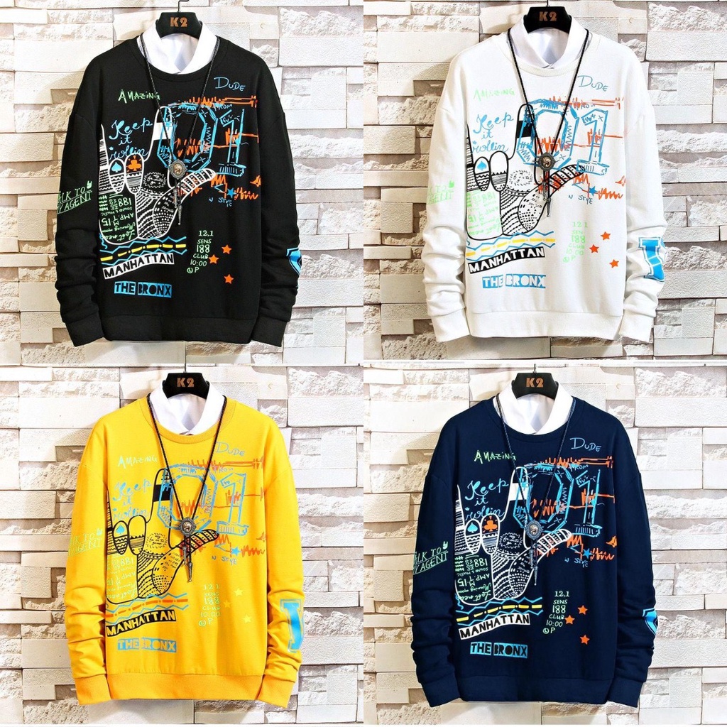 Asgard777 - BAJU SWEATER BRONX / atasan lengan panjang / sweater terbaru / baju pria terlaris