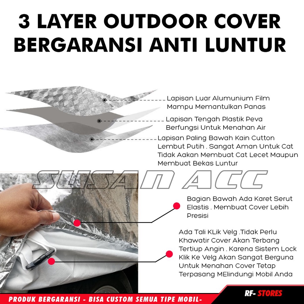 OUTDOOR PREMIUM Body Cover Mobil Kijnag Innova Lama / Sarung Mobil Innova Lama waterproof