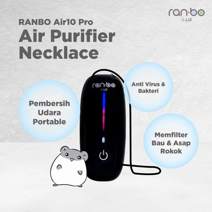 RANBO AIRPRO 10 Personal Ionizer Portable Kalung Ion Negatif Purifier