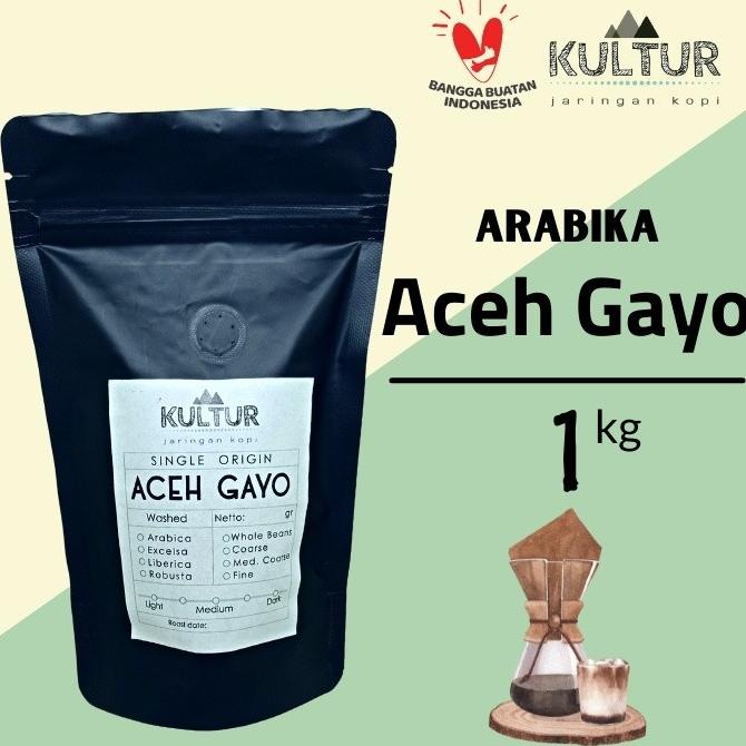 

[ COD ] COFFEE BEAN BIJI KOPI ARABIKA ACEH GAYO PREMIUM 1 KG TERUJI Kode 1398