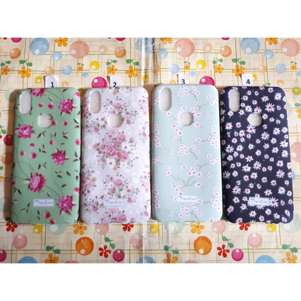 Softcase Case Motif Bunga For Vivo V9