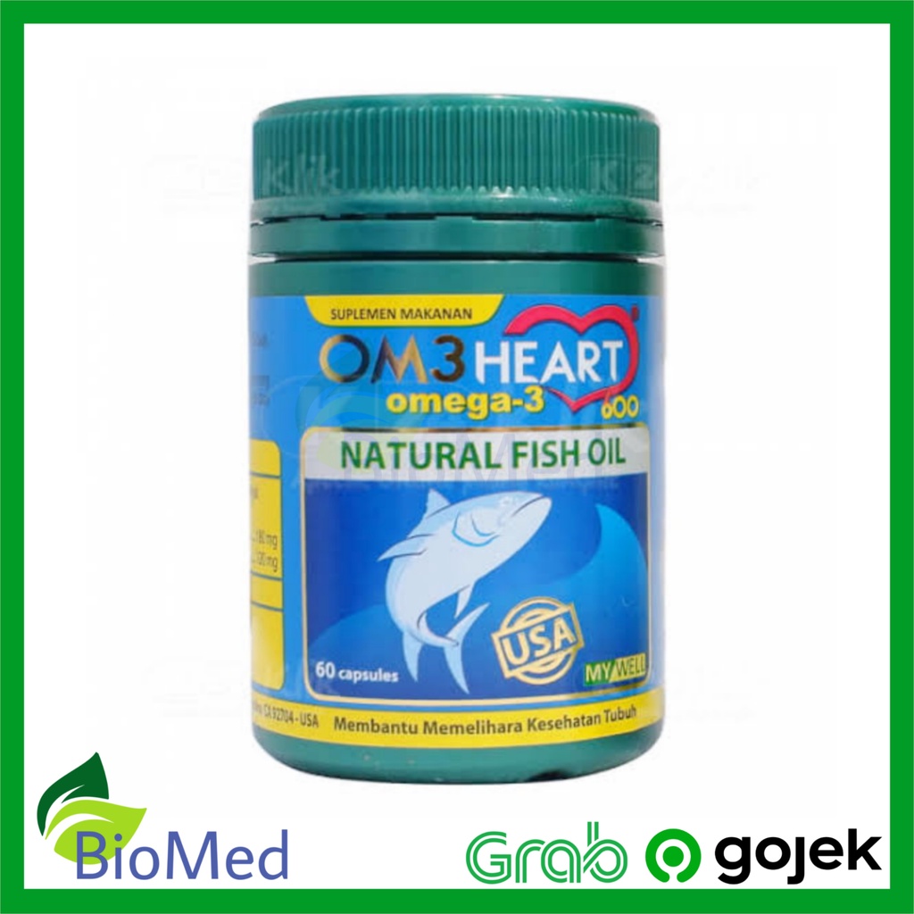 OMEHEART OMEGA 3 60 KAPSUL - Omega3 Vitamin Stamina Kesehatan Tubuh