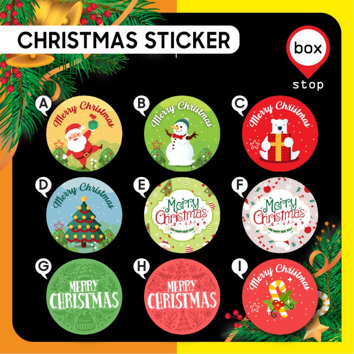 

Stiker Sticker Hiasan Aksesoris Natal - Christmas (30 pcs)