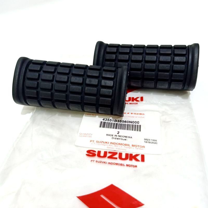 KARET STEP DEPAN FOOT STEP DEPAN SMASH SHOGUN SUZUKI 1set 2pcs TERMURAH