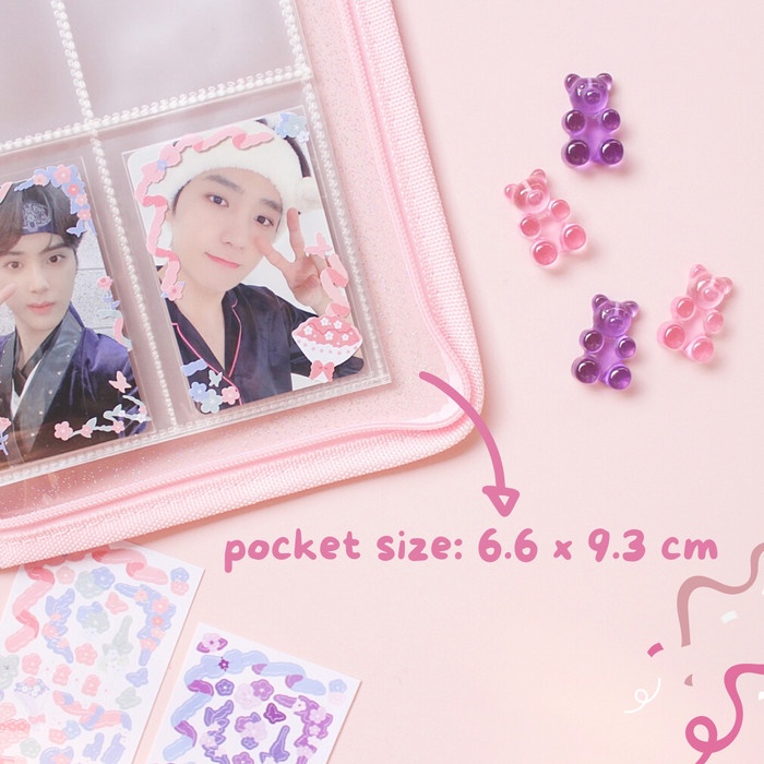 

ORGANIZER-DOCUMENT- ZIPPER PHOTOCARD BINDER 6 RING A5 / BINDER ALBUM PHOTOCARD POLAROID - SLEEVE 1P