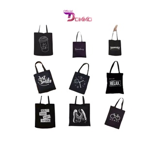 Image of [LOKAL] DOMMO - D1380 Totebag (PAKAI RESLETING) Tote bag GAMBAR UNIK kpop murah wanita custom motif