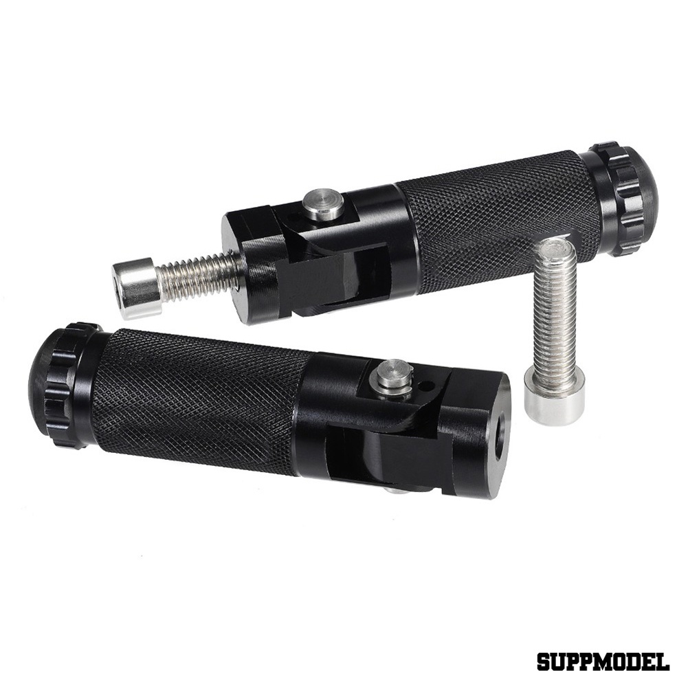 Spm 2pcs Pedal Pijakan Kaki Lipat Universal Bahan Aluminum Untuk Motor