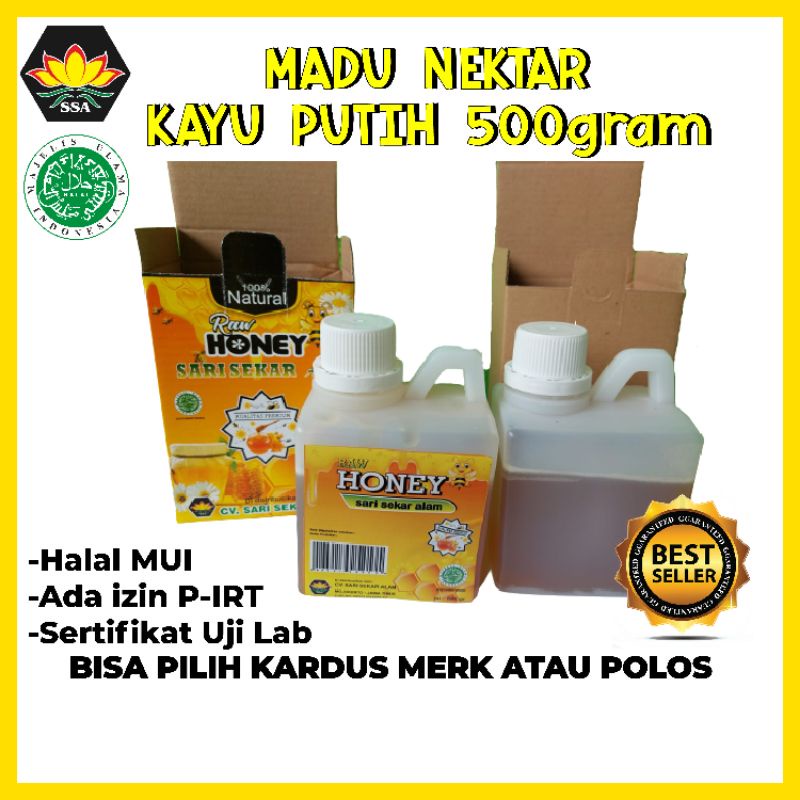 500 gram Madu Asli Murni Nektar kayu putih