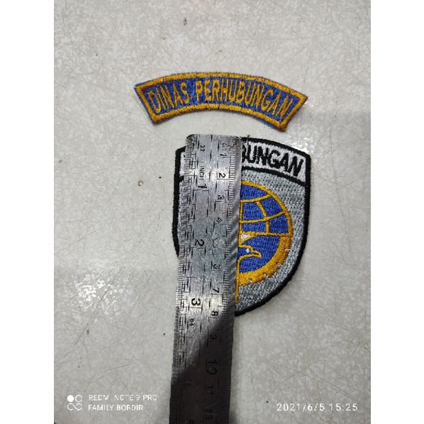 1 set logo DINAS PERHUBUNGAN DISHUB bordir, patch, emblem, logo bordir