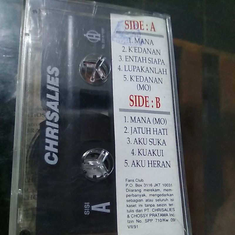 Kaset pita Bram Moersas: K'edanan (OST Si Buta Dari goa Hantu).