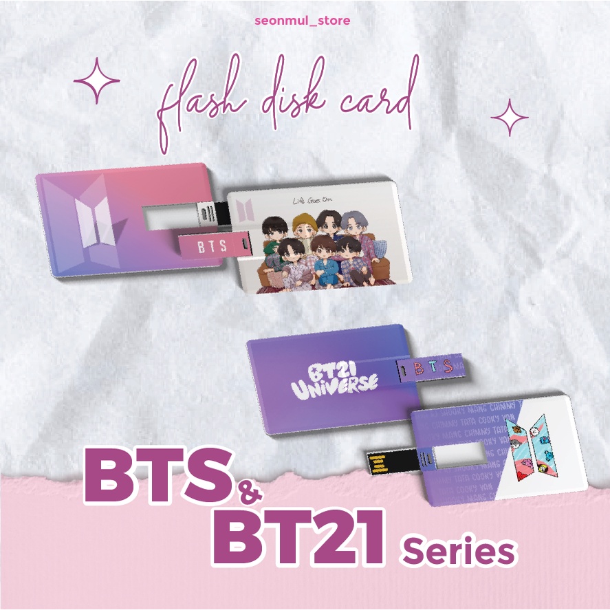 PALING DICARI!!! FD CARD BTS BT21 / FD CARD BTS BT21 / FLASH DISK CARD BTS BT21