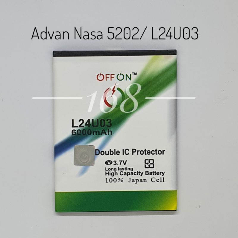 Baterai Batre Double IC Advan Nasa 5202 Batere Advan L24U03 Battery