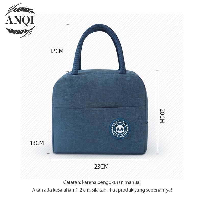 ANQI 1888 WATERPROOF LUNCH BOX / WARNA LENGKAP / Tas Bekal Makanan Anti Air / Cooler Bag Lunch Box Aluminium Foil VS-8