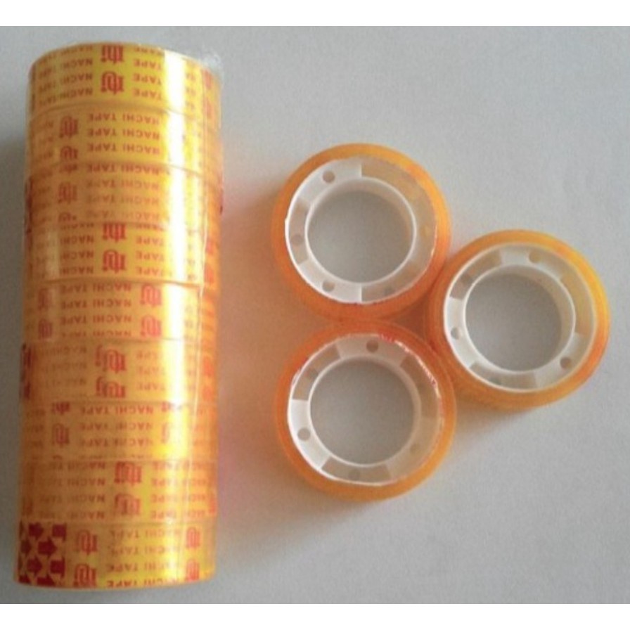 

Selotip Kecil / Isolasi 1/2 x 10 Yard Nachi - Bening