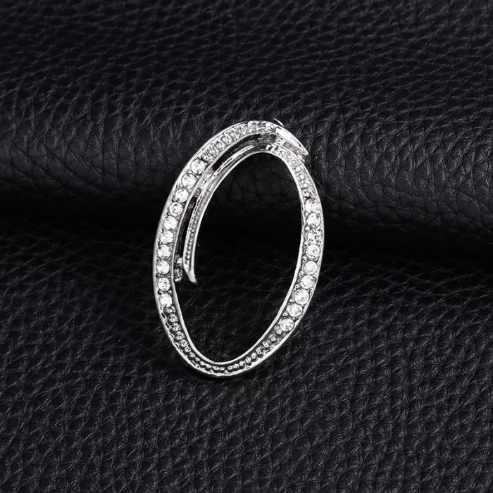 Terlaris bros huruf alfabet K - T silver - bros dada bahu - bros inisial nama - ( O )