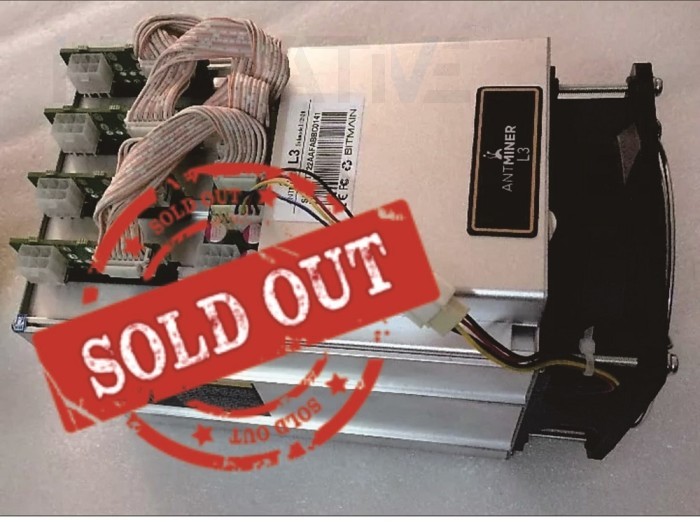 Antminer L3 250MH Miner for Scrypt LTC 400w [New & Ready]