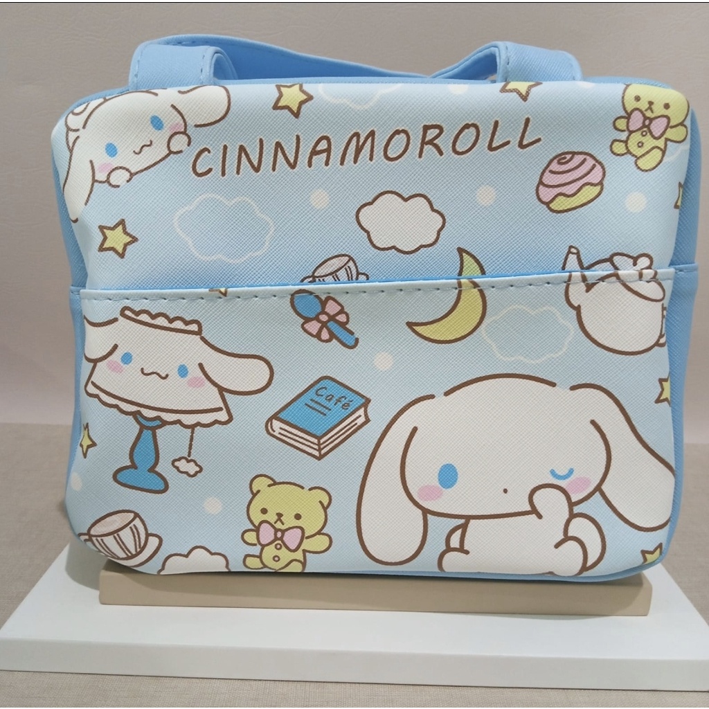 NAOMI - Banyak Motif Lunch Bag Sanrio Tebal Import - Kaori Kiyo bag - tas sanrio - tas motif cartoon - tas japan - Tas Anak - Tas makan - tas Bekal