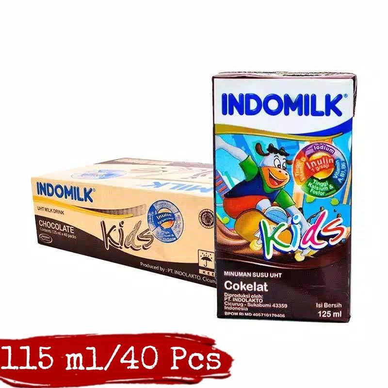 

Susu Indomilk Kids Cokelat {115 ml/40 Pcs/Karton}