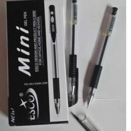 

bolpen gel esco mini.isi 12 pcs.