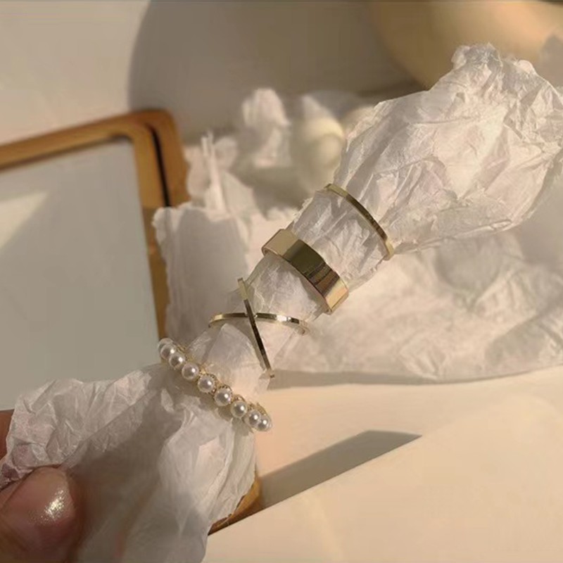 Set Cincin Anting Jari Telunjuk Minimalis Gaya Korea Untuk Wanita