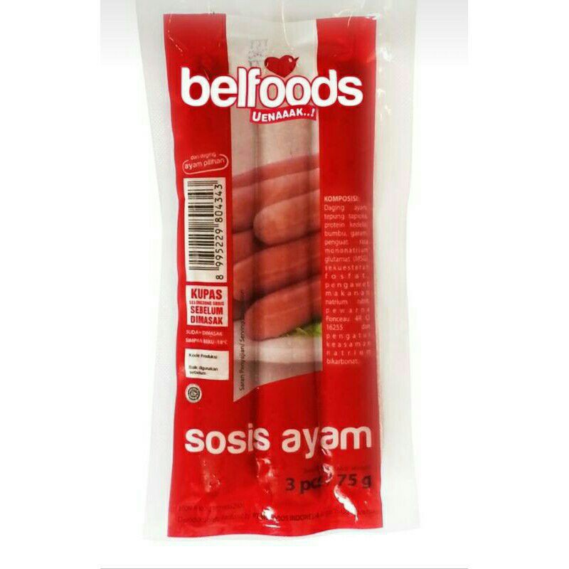 

BELFOODS UENAAK SOSIS AYAM 70X75GR