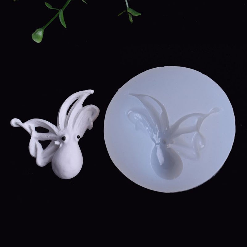 Glitter DIY Wolf Butterfly Monkey Train Pendant Silicone Resin Mold Jewelry Making Tools
