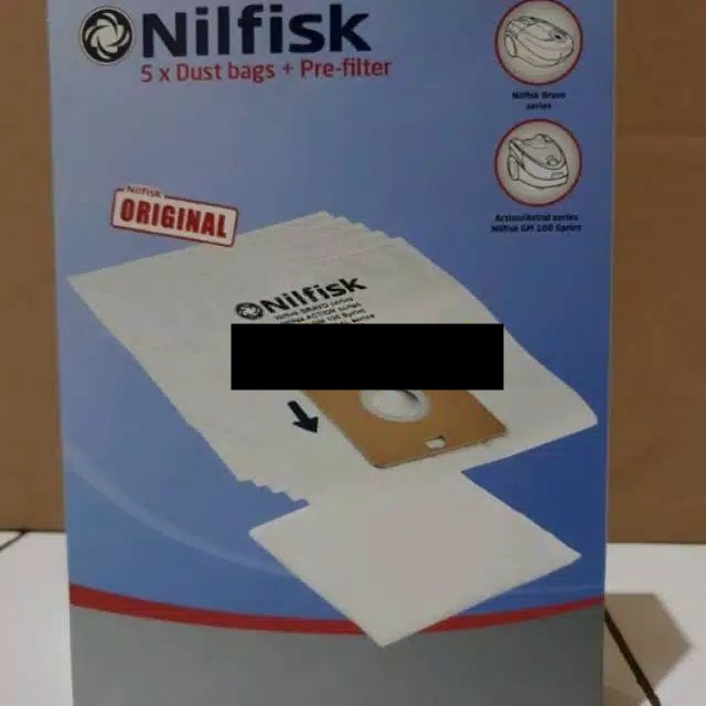 NILFISK PAPER BAG SET KANTONG DEBU SERI