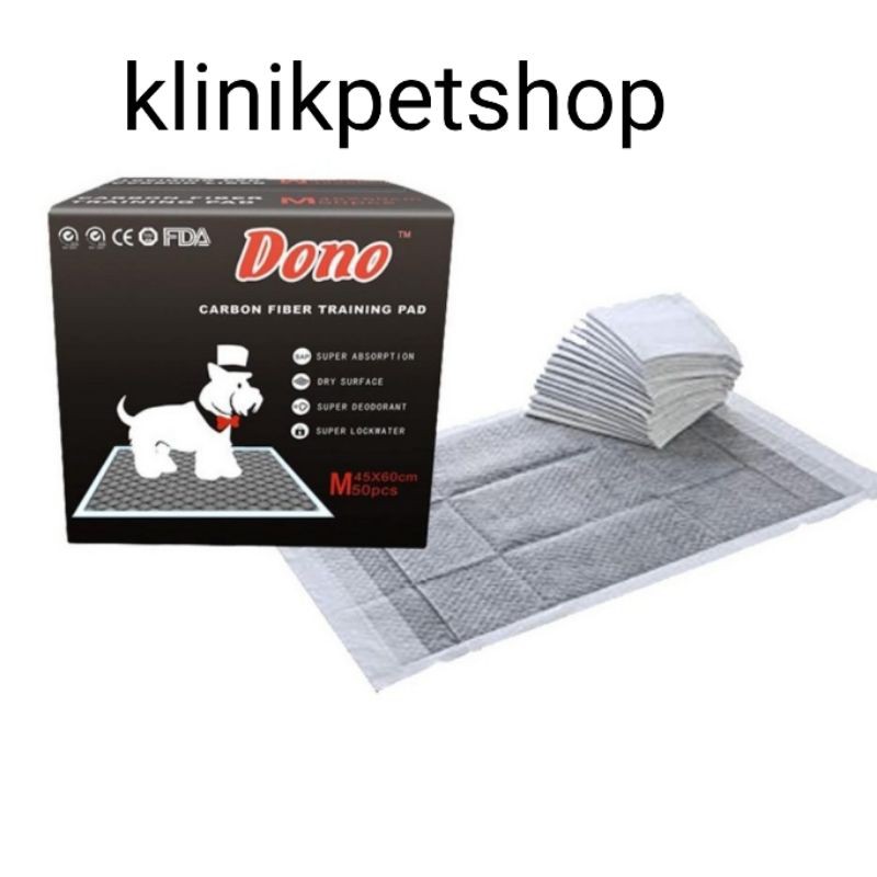 ALAS PIPIS UNDERPAD SIZE M KARBON UKURAN MUNTUK HEWAN KUCING ANJING POOP KOTORAN