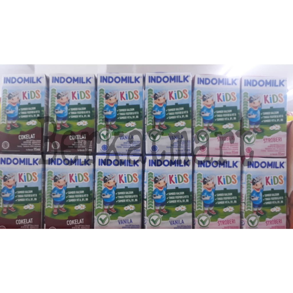 

Indomilk Kids Susu UHT 115ml Vanila Coklat Stroberi